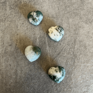 Mos agaat hartje 20mm